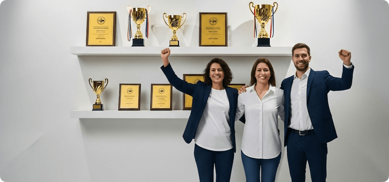 Vaayu team with awards